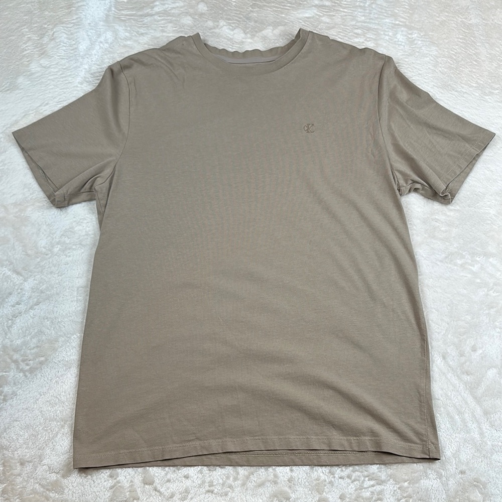 Calvin Klein Men's Taupe Short Sleeve Tee